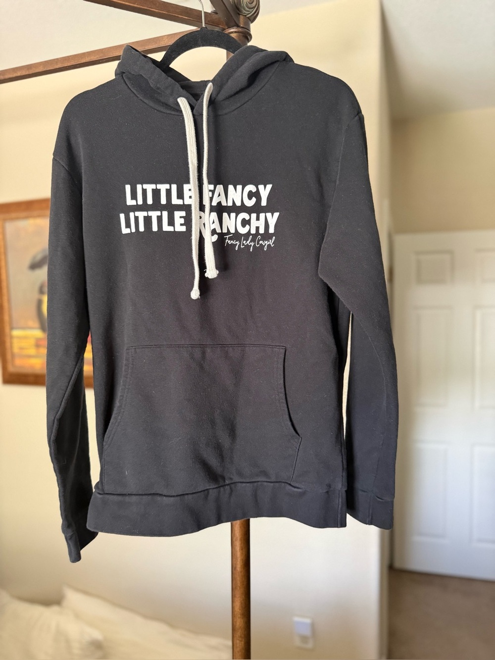 Little Fancy Little Ranchy Black Hoodie